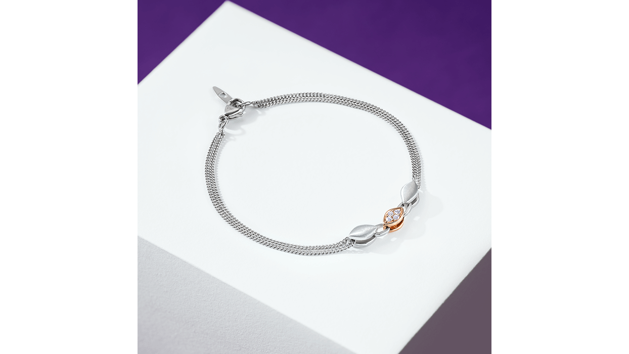 1782210183 Platinum Precious Pellets Bracelet