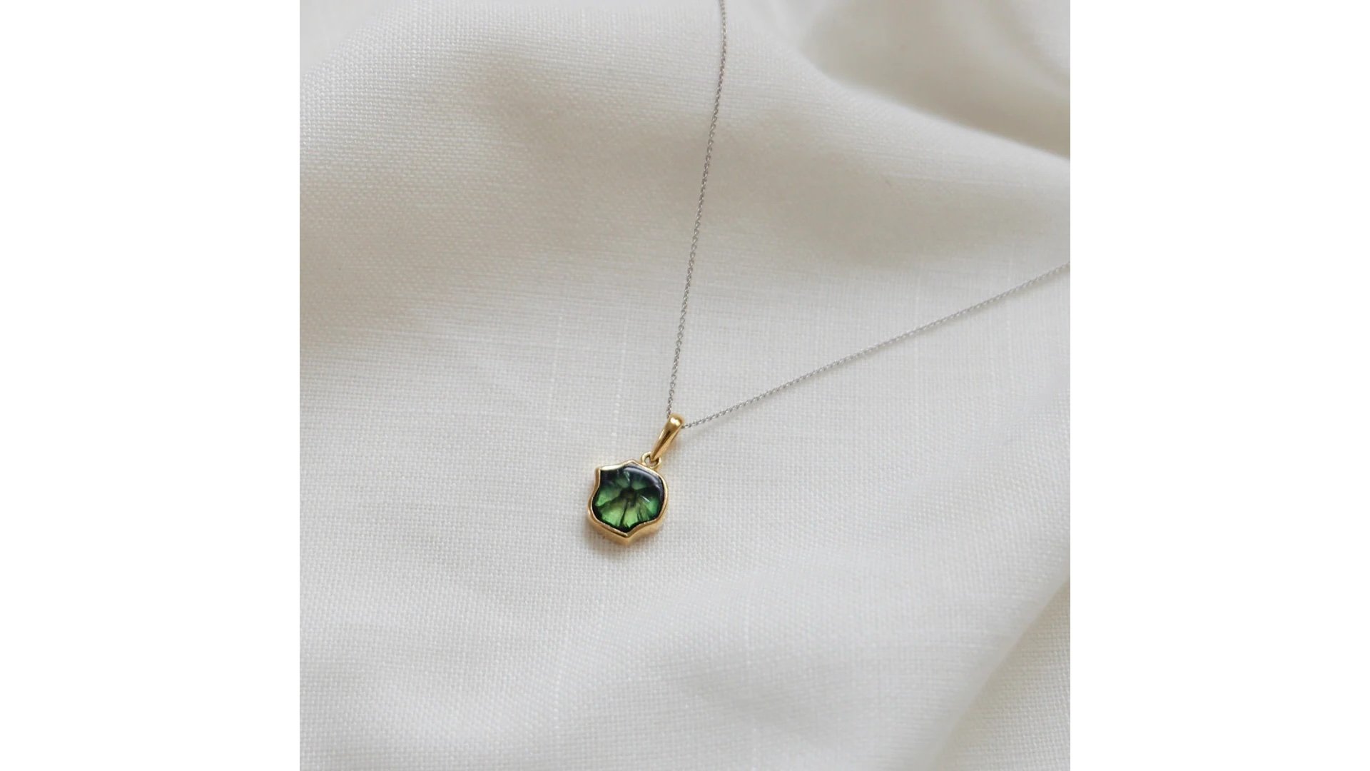 SYLVERA LONDON -  Trapiche Colombian Emerald Pendant